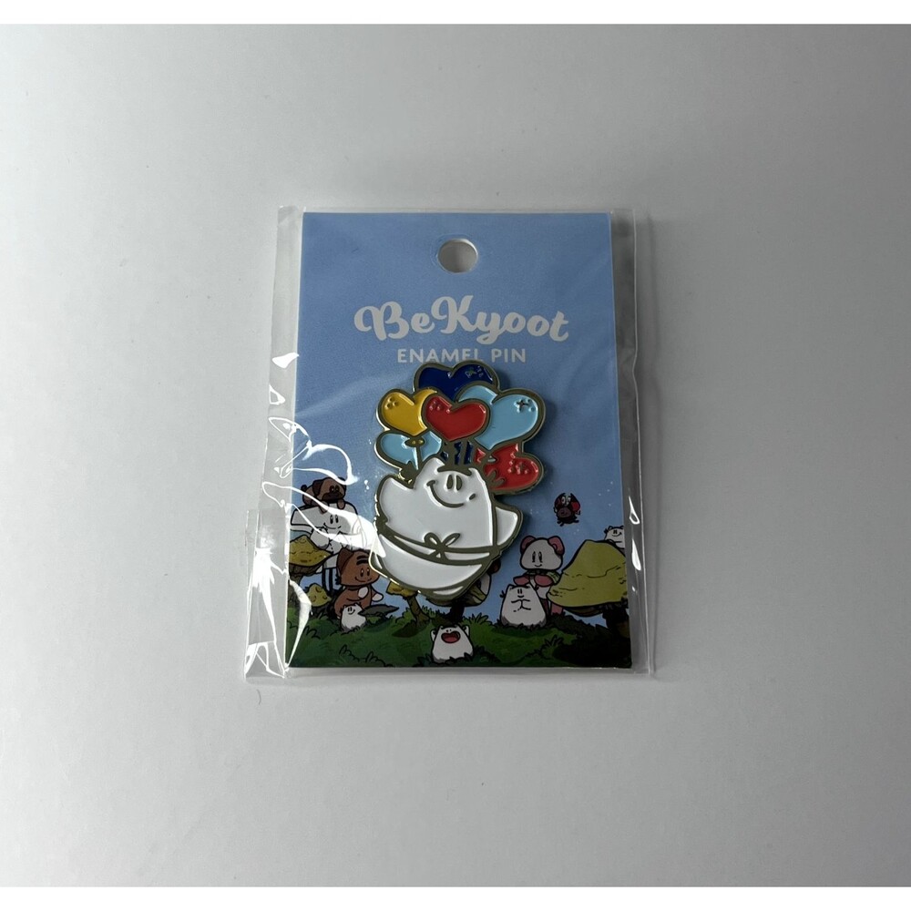NEW BeKyoot Enamel Pin Balloon Character Cute Collectible Art